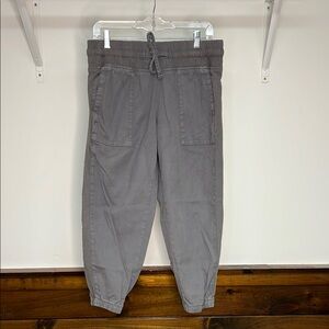 Time and Tru Gray Jogger Capris Relaxed Fit- S
